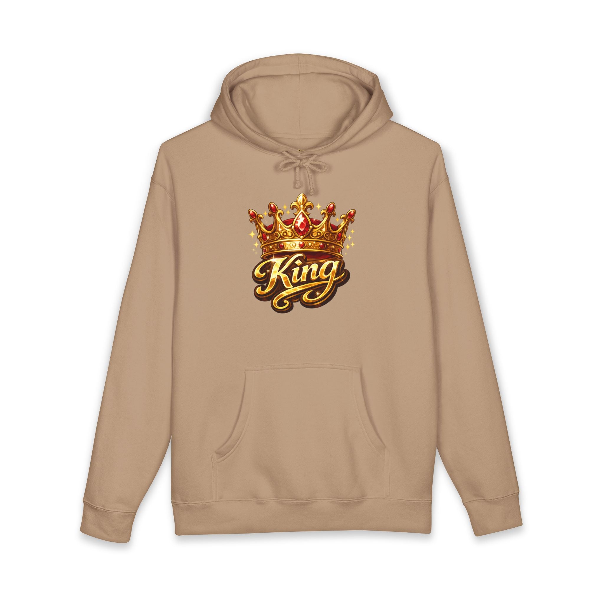 King Crown Hoodie — Royal 'King' Graphic Pullover for Men & Women