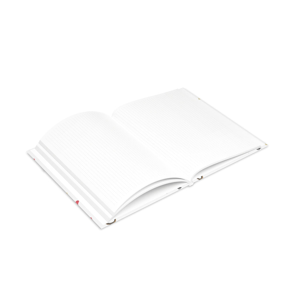 Self-Love Hardcover Notebook — Puffy Cover Journal with "I love me / I make me happy" Pattern