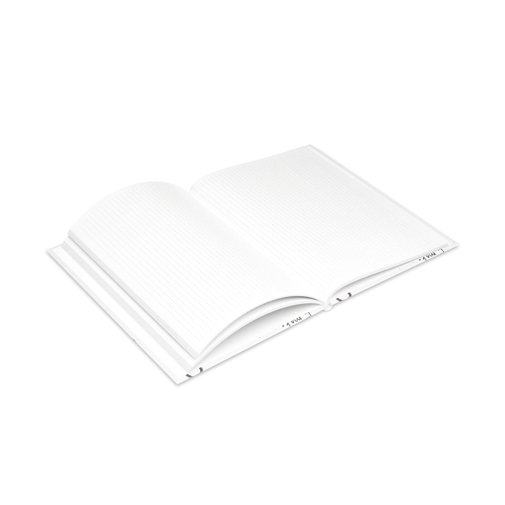Self-Love Hardcover Notebook — Puffy Cover Journal with "I love me / I make me happy" Pattern