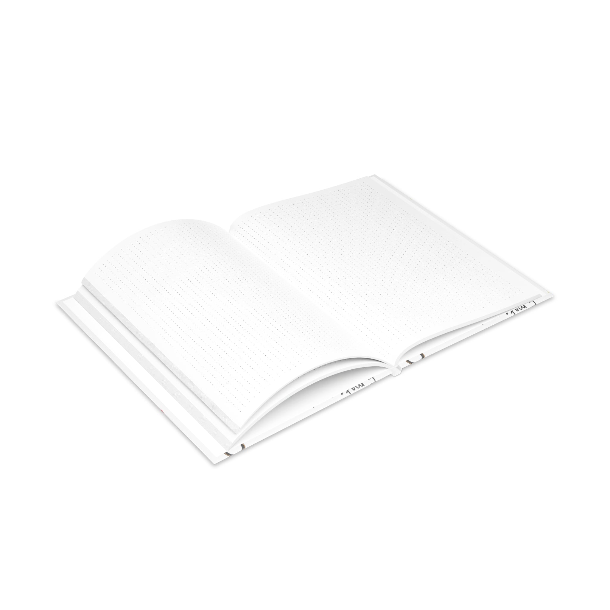 Self-Love Hardcover Notebook — Puffy Cover Journal with "I love me / I make me happy" Pattern
