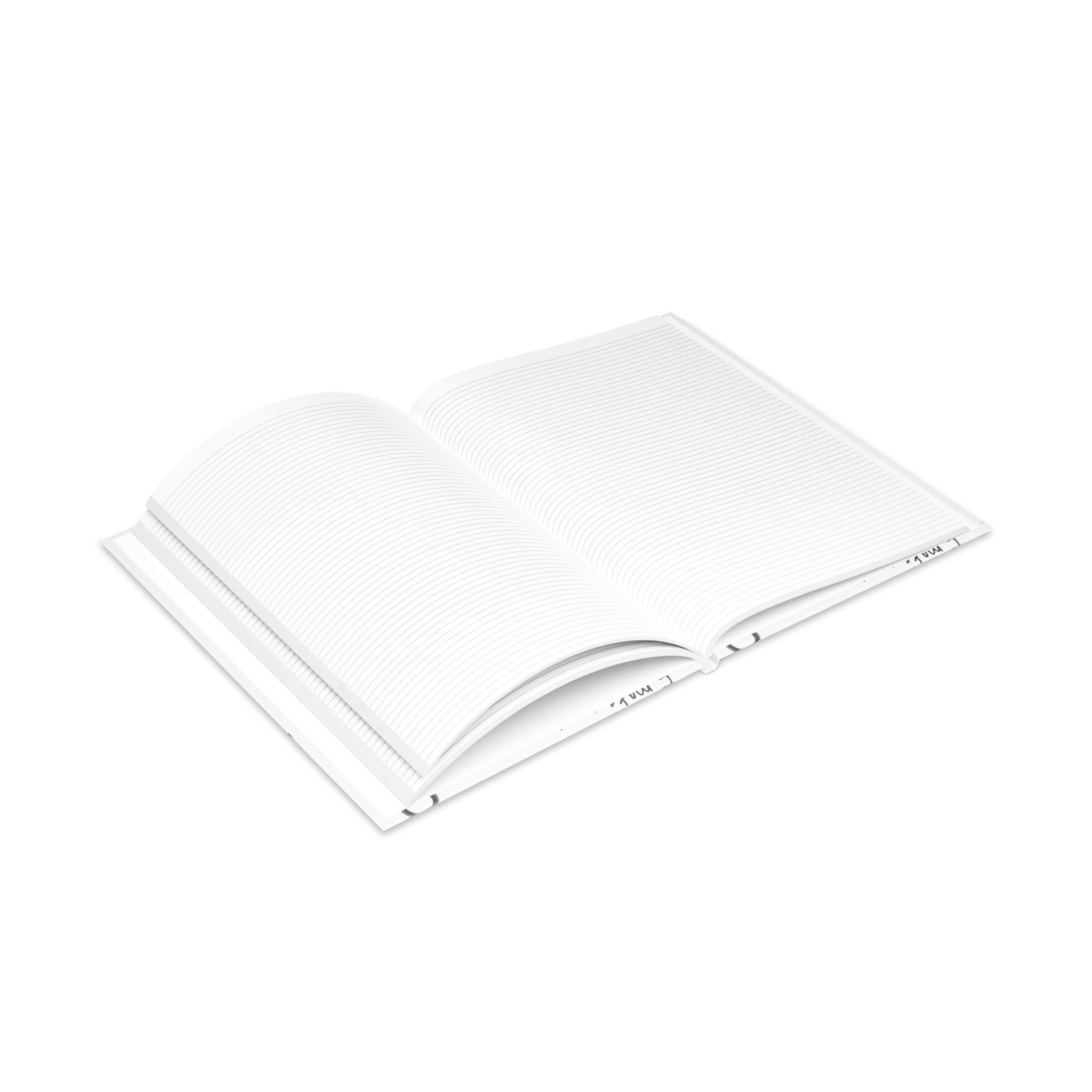 Self-Love Hardcover Notebook — Puffy Cover Journal with "I love me / I make me happy" Pattern