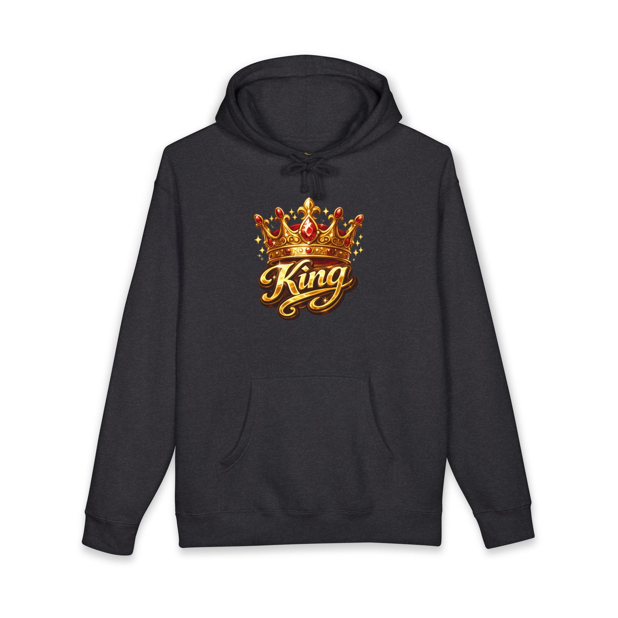 King Crown Hoodie — Royal 'King' Graphic Pullover for Men & Women
