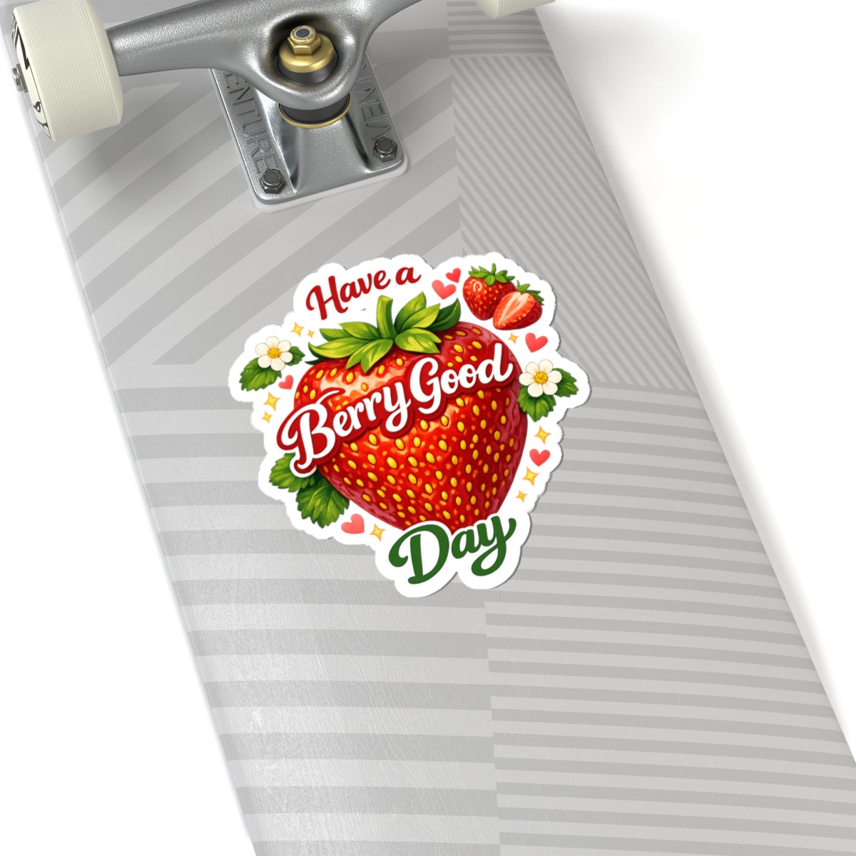 Have a Berry Good Day Sticker — Cute Strawberry Kiss-Cut Sticker