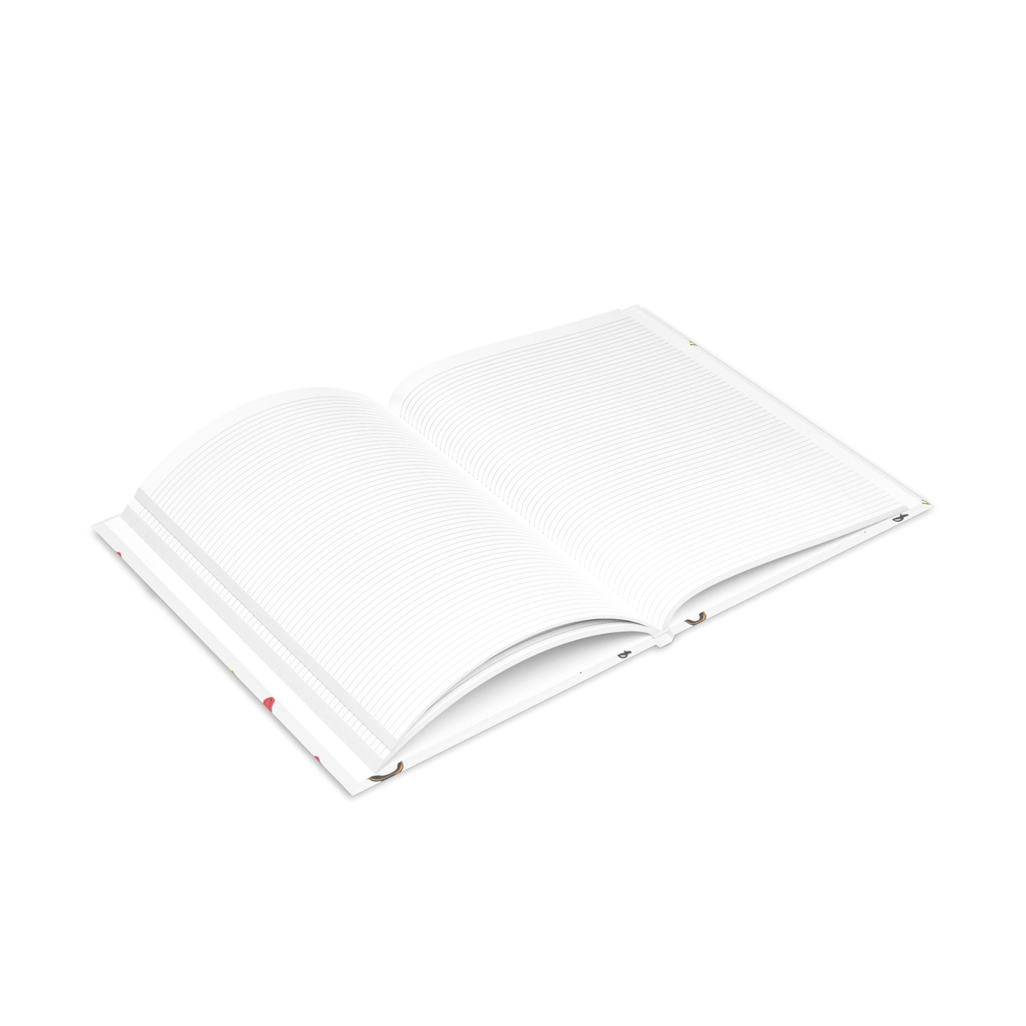 Self-Love Hardcover Notebook — Puffy Cover Journal with "I love me / I make me happy" Pattern