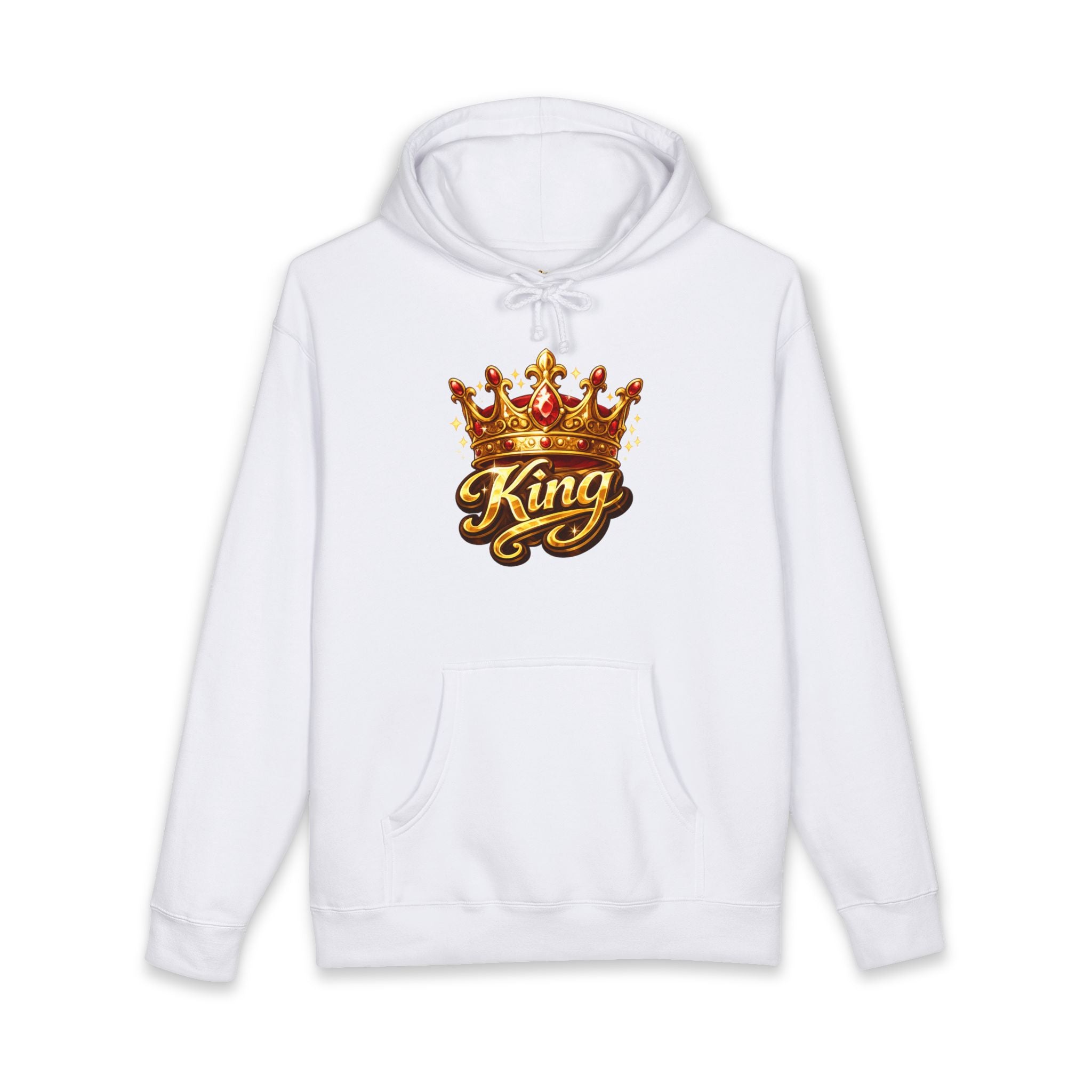 King Crown Hoodie — Royal 'King' Graphic Pullover for Men & Women