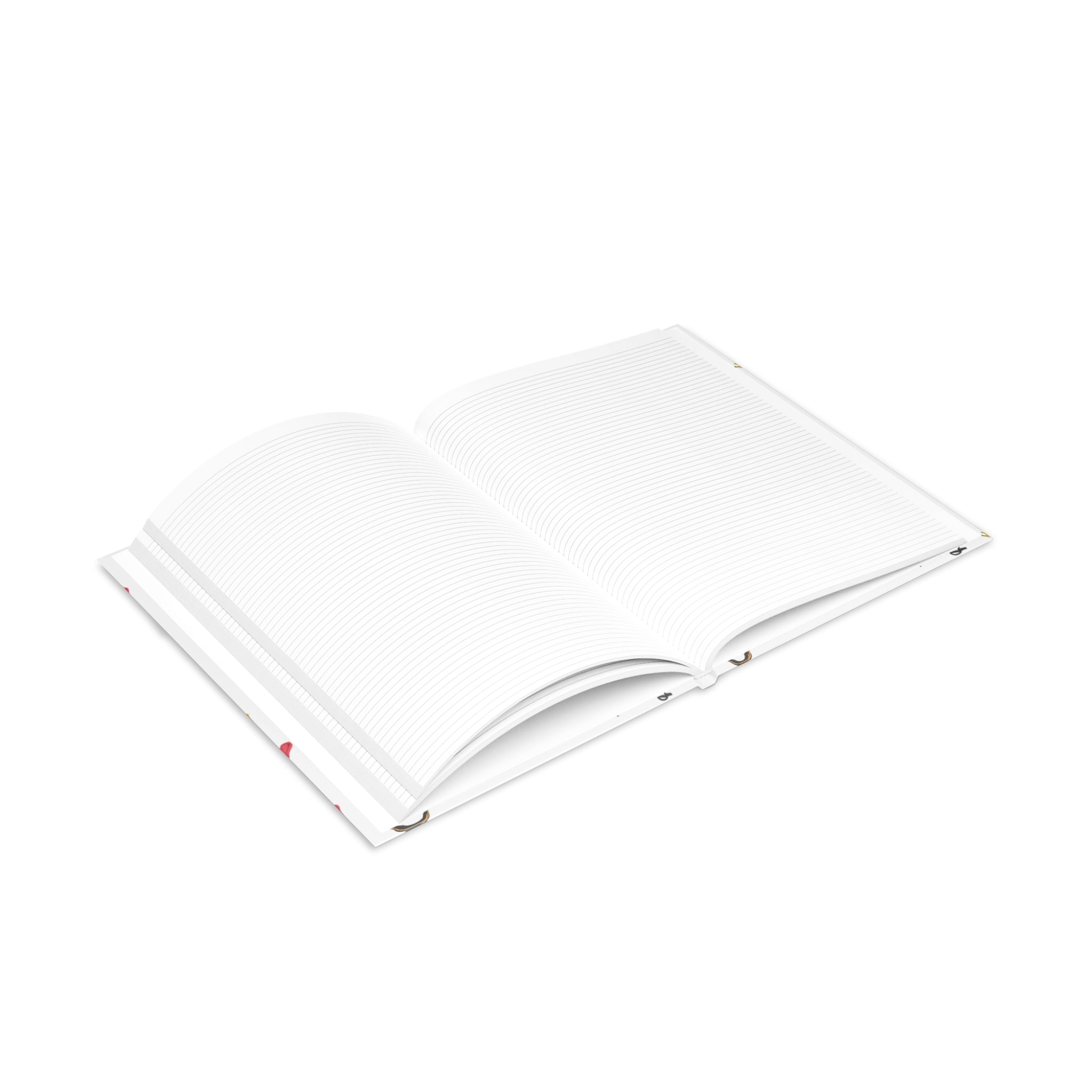 Self-Love Hardcover Notebook — Puffy Cover Journal with "I love me / I make me happy" Pattern