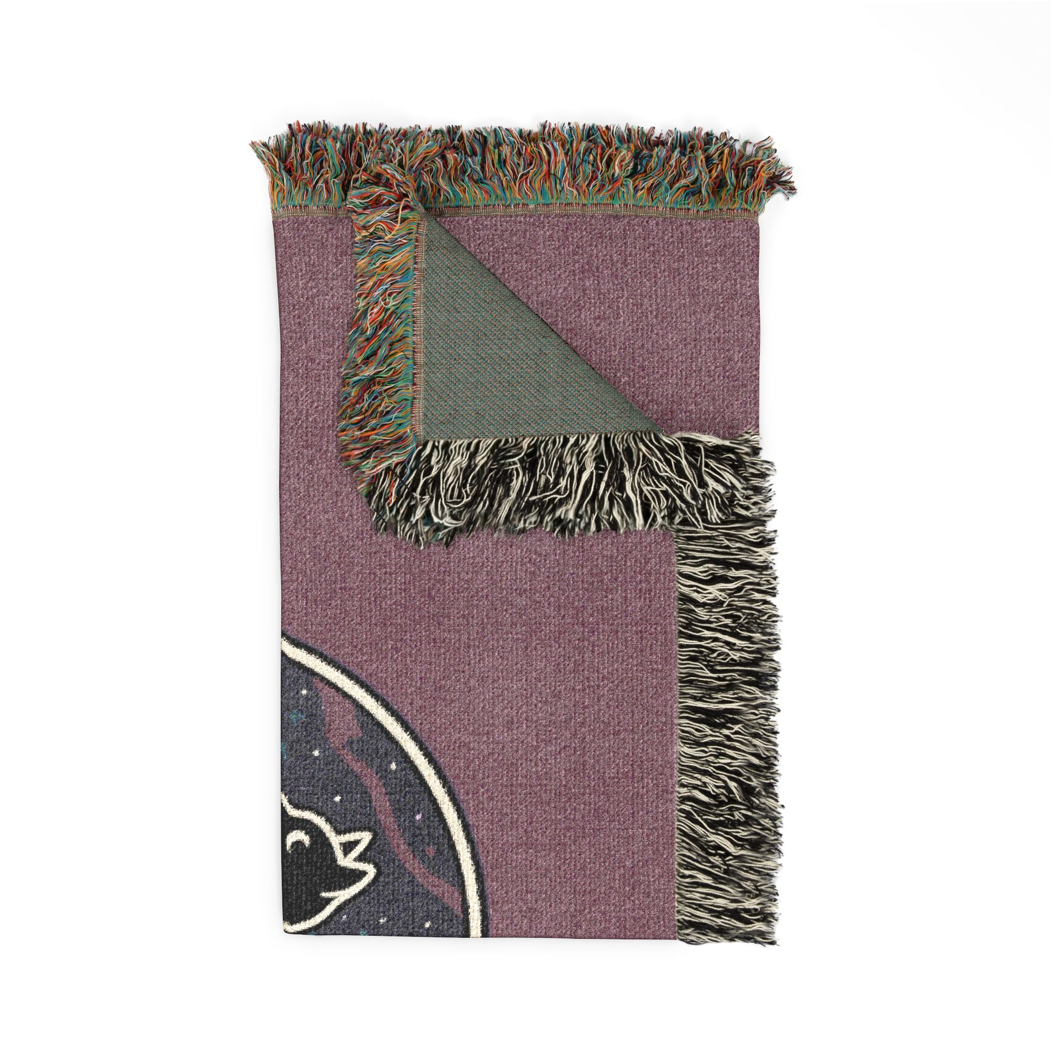 Lunar Night Cat Woven Blanket