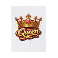Queen Crown Velveteen Plush Blanket — Cozy Royalty Throw for Her