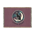 Lunar Night Cat Woven Blanket