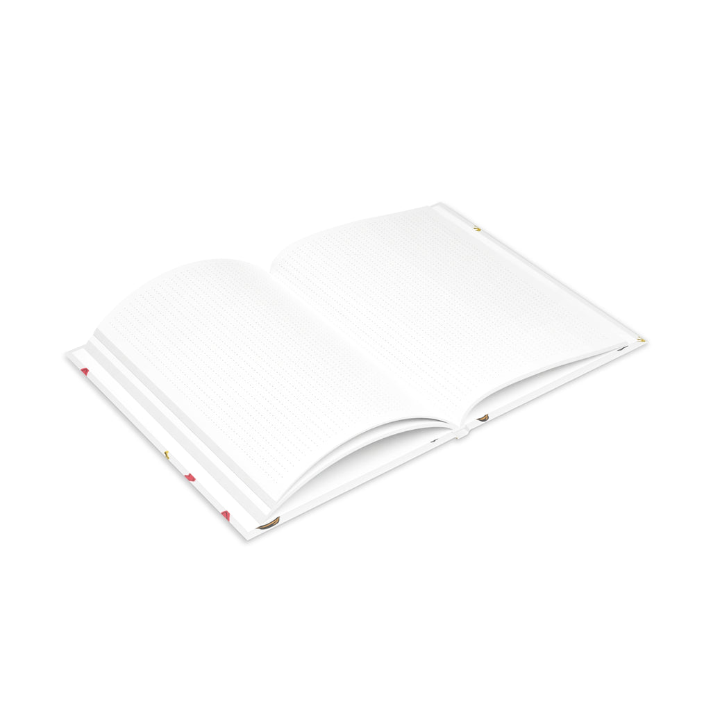 Self-Love Hardcover Notebook — Puffy Cover Journal with "I love me / I make me happy" Pattern
