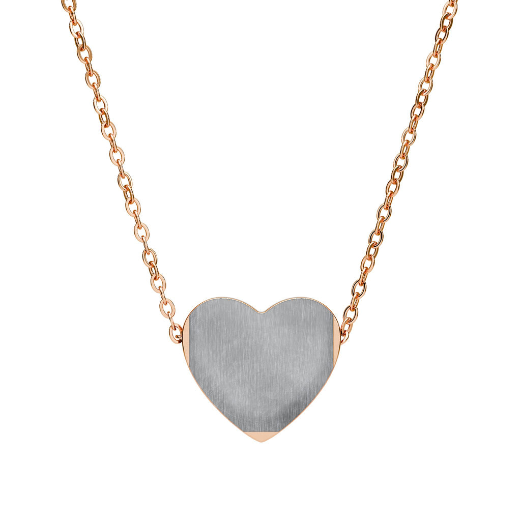Engravable Heart Necklace – Personalized Silver or Black Pendant Gift