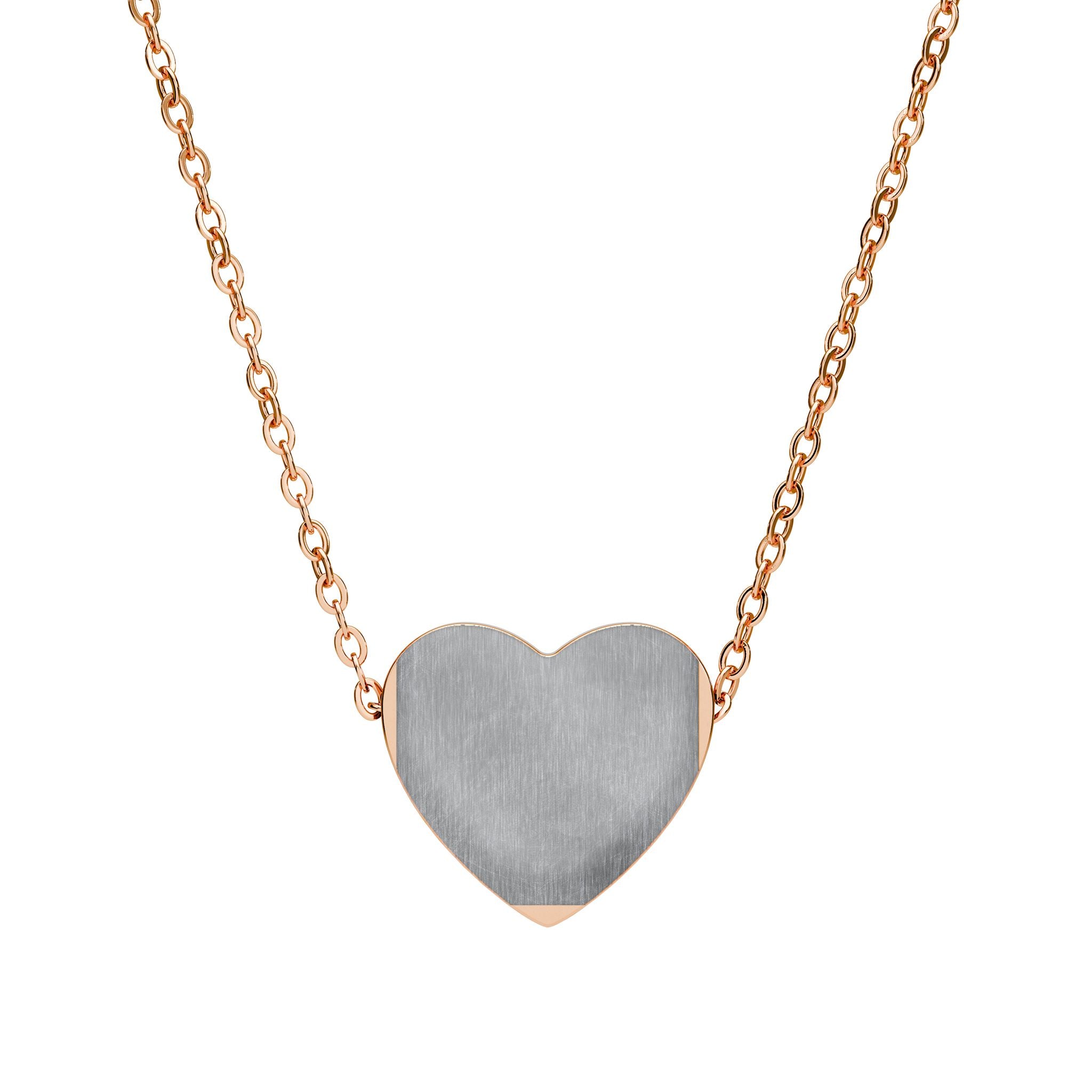 Engravable Heart Necklace – Personalized Silver or Black Pendant Gift