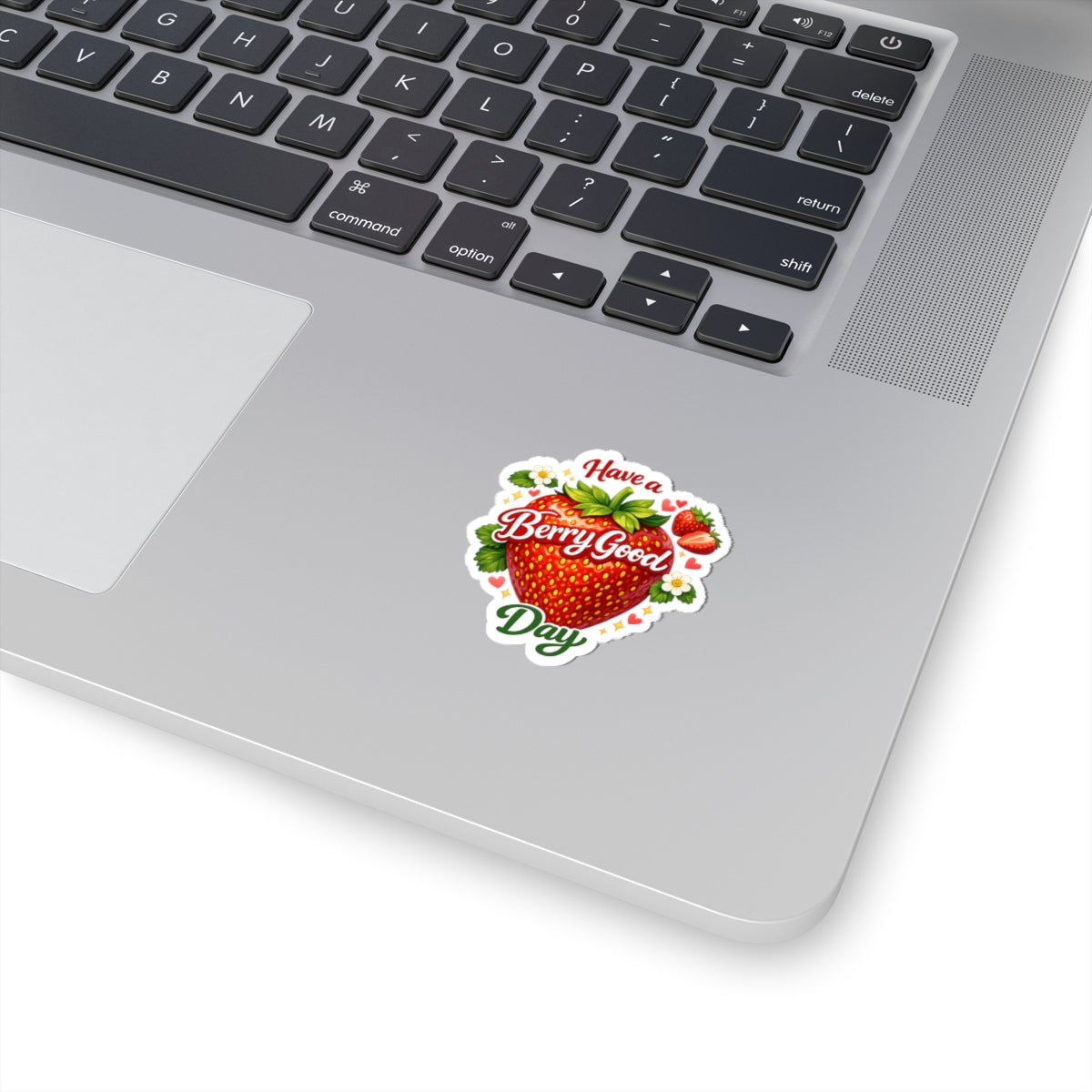 Have a Berry Good Day Sticker — Cute Strawberry Kiss-Cut Sticker
