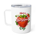 Strawberry Blessed Dad 10oz Insulated Coffee Mug