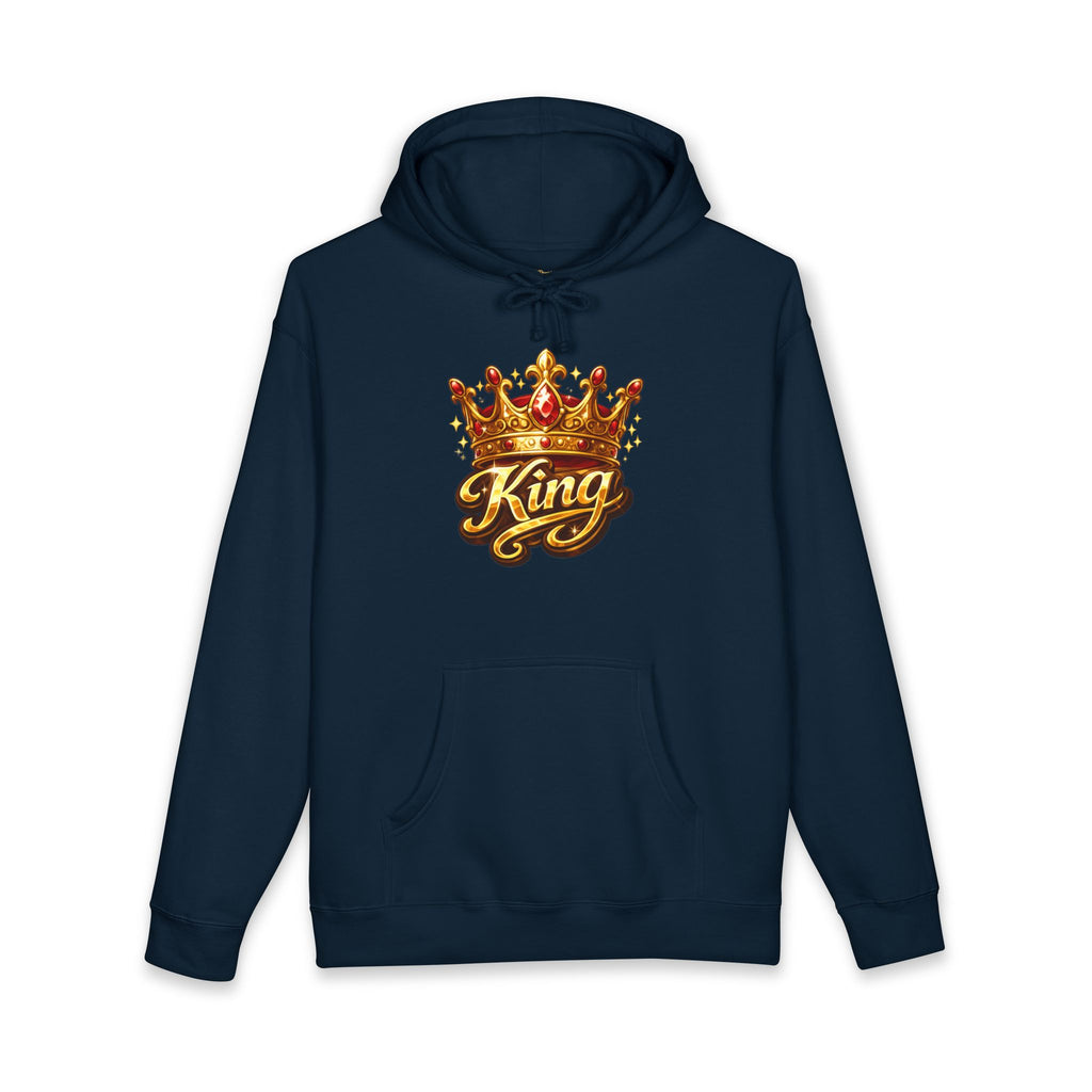 King Crown Hoodie — Royal 'King' Graphic Pullover for Men & Women