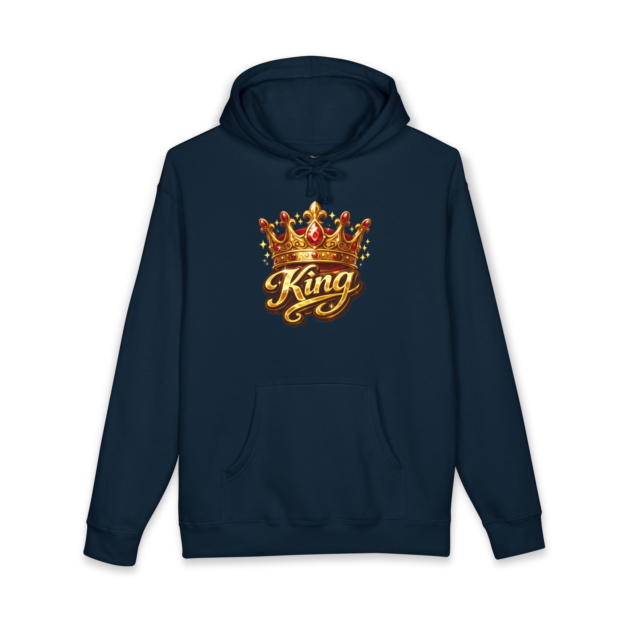 King Crown Hoodie — Royal 'King' Graphic Pullover for Men & Women