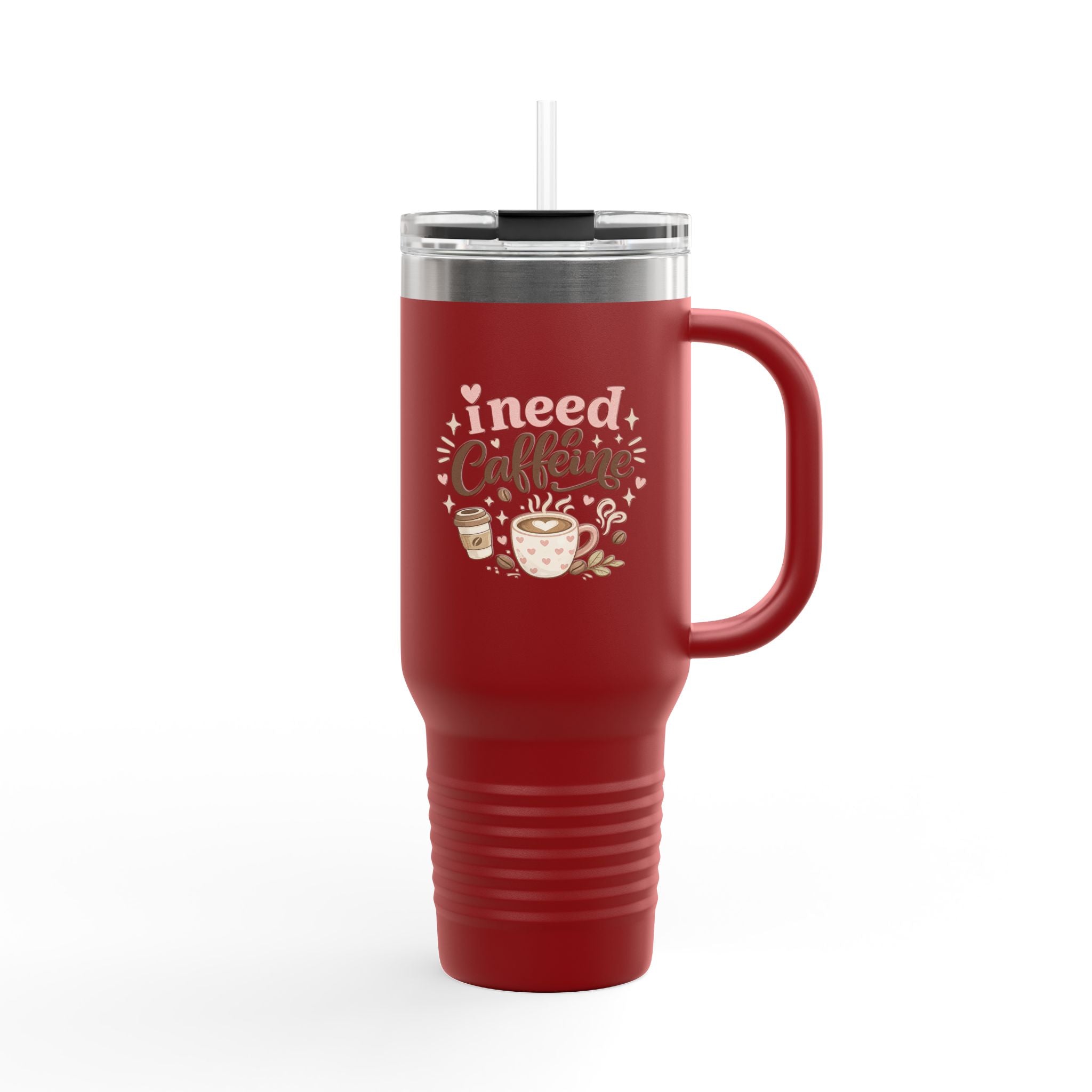 I Need Caffeine 40oz Insulated Travel Mug